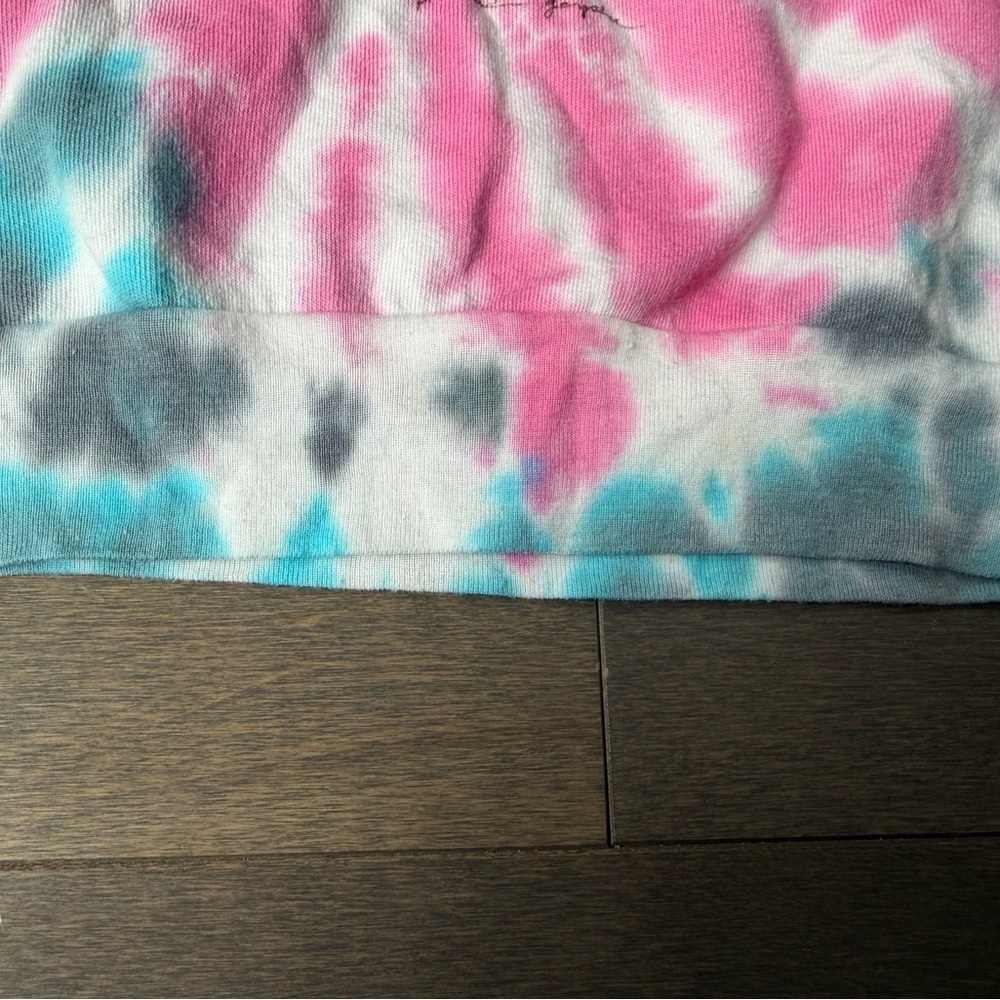 Spiritual Gangster Kids Tie-Dye "Grateful Vibes" Sweatshirt - Pink, Blue, Gray - Picture 7 of 9
